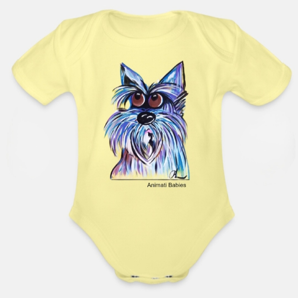 NWT Organic Cotton Baby Onesie with Dog